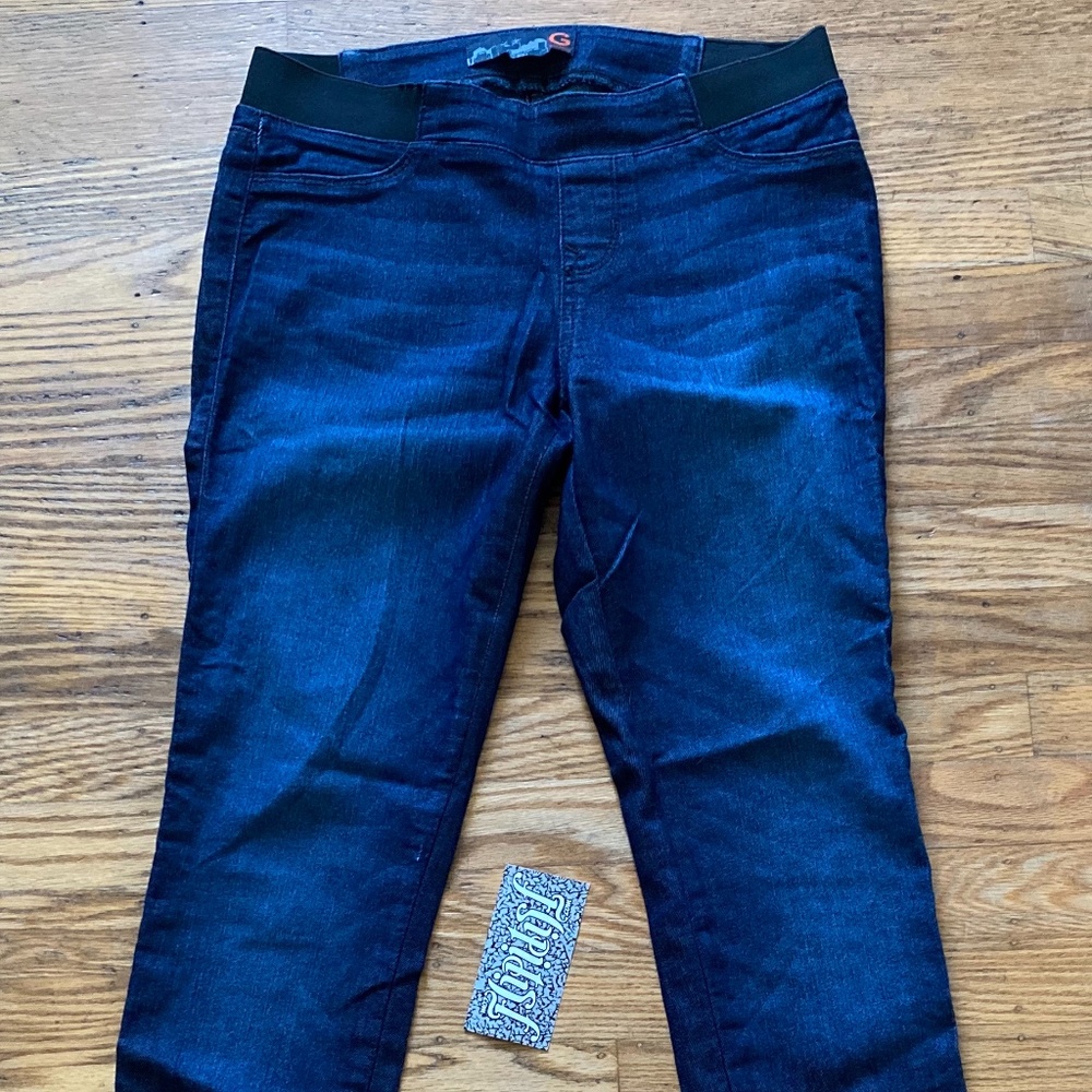 GUESS JEANS LEGGING STRETCH DENIM BLUE PANTS LARGE